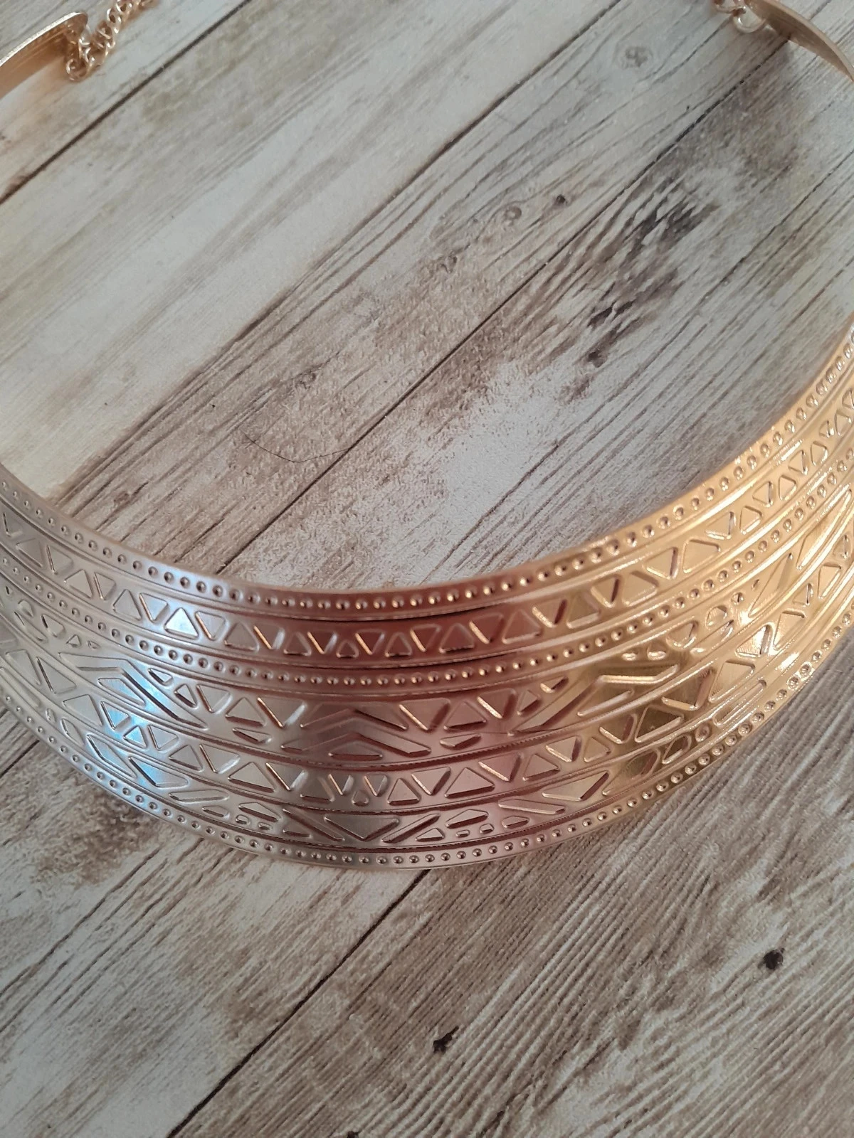 Collier ras du cou, vergulde, Boheemse stijl – photo 2